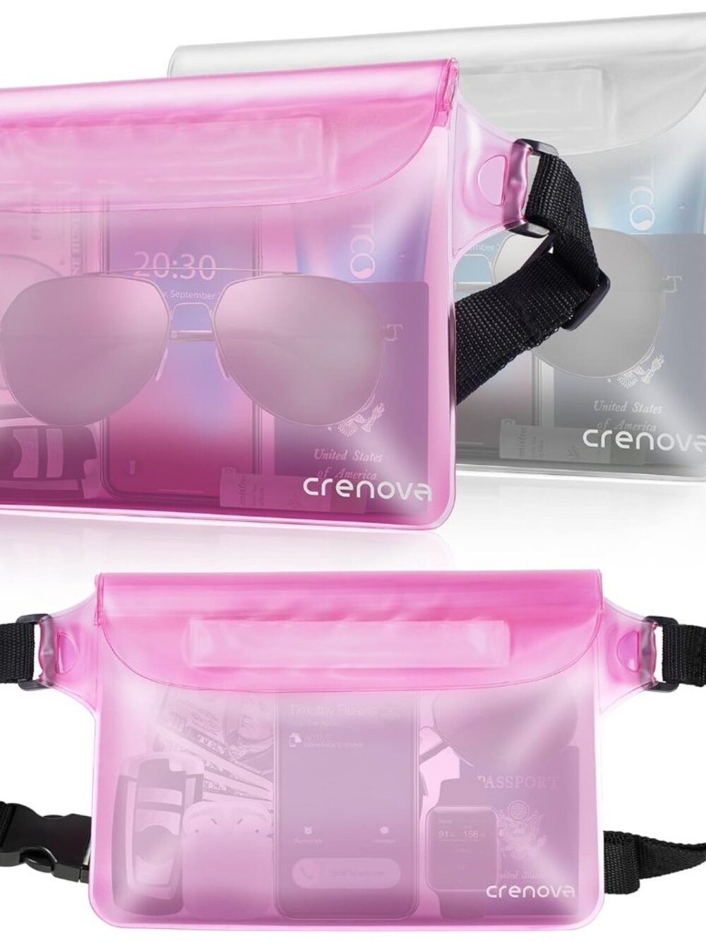 Waterproof Fanny Packs for Women, Sandproof Dry Bag for Beach, Water proof Pouch